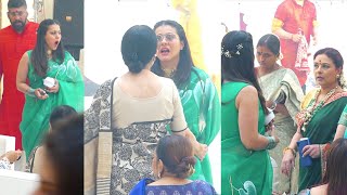 Kajol Freaks Out Shouts After Loosing Her पर्स In दुर्गा पूजा Hall