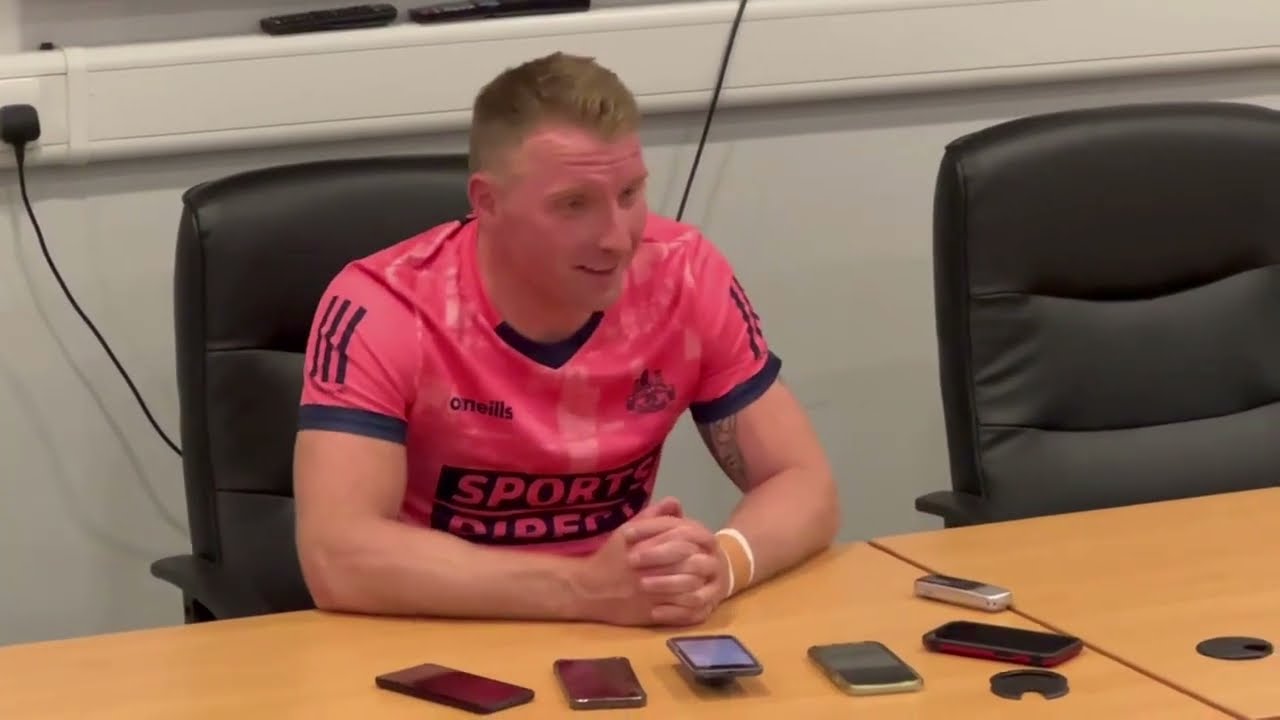 Brian Hurley speaks to the media after win over Limerick