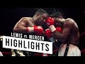 Lennox Lewis vs. Ray Mercer - 1996 (Highlight of Lewis&#39;s toughest fight)