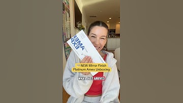 NEW MIRROR FINISH AMEX PLATINUM 🪩 #amex #amexplatinum #americanexpress