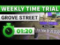 GTA 5 Time Trial This Week Grove Street | GTA ONLINE WEEKLY TIME TRIAL GROVE STREET (01:20)