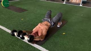 Glute Bridge Db Pullover to Chest Fly