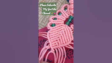 Macrame knots pattern 🪢 कैसे बनाते हैं #handmade #macramecreation #shorts #diysangeetacreation