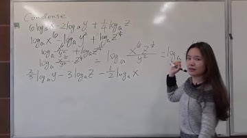 Condensing Logarithmic Expressions Part I - BMCC (CUNY) - MAT56/MAT206/MAT302