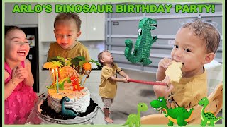 ARLO'S DINOSAUR BIRTHDAY PARTY! BUONG ARAW NAGLUTO! MASAYA ANG LAHAT! ❤️ | rhazevlogs