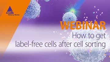 How to get label-free cells after cell sorting [WEBINAR]