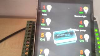 PLC 8 Relay for iPhone and iPad (Switch Control Relay Ethernet with iPhone and iPad)