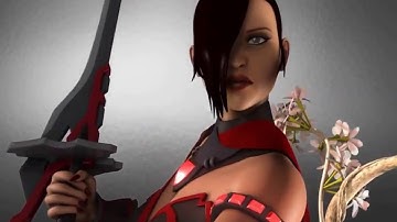 3D Warrior Game Character Modeling and Rigging Animation for Lady