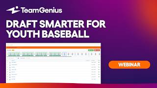 Draft Smarter for Youth Baseball | Live Drafting Tool Demo & Best Practices