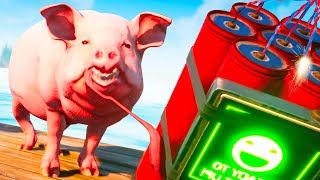 PIG GOES FISHING...WITH DYNAMITE! - Goat Simulator 3 - Part 5 | Pungence