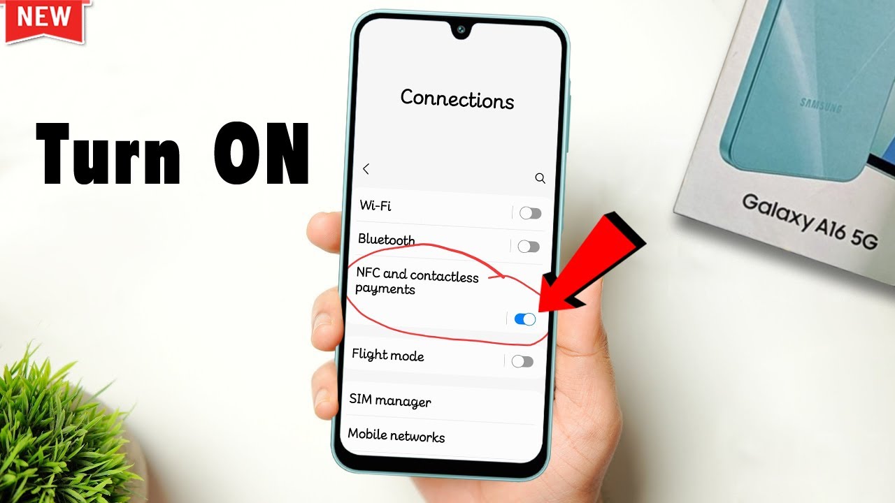 How To Turn ON NFC & Contactless Payments Samsung A16 - YouTube