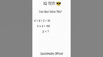 Can You Solve This Viral IQ Puzzle? 🧠 Only 1% Can Get the Right Answer! #maths #mathematics #shorts