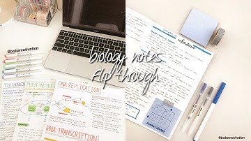 biology notes flipthrough (uni)