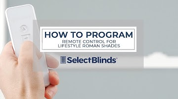How to Program the Remote for Lifestyle Roman Shades | SelectBlinds.com