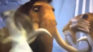 Ice age Sid hits Diego 3 times