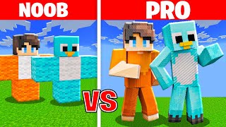 Noob vs PRO: I Cheated In a MILO AND CHIP Build Challenge in Minecraft!