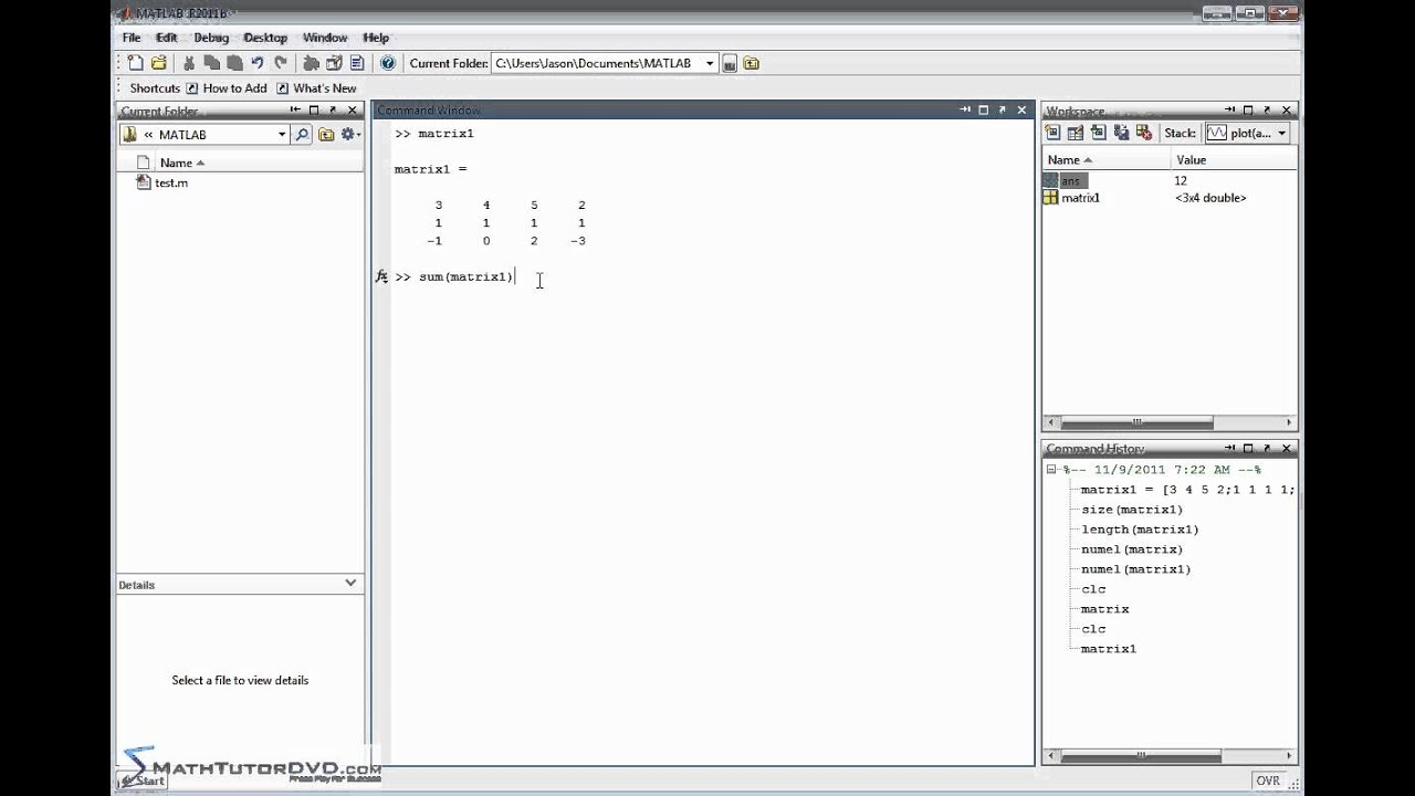 How To Find Number Of Rows In A Matrix Matlab