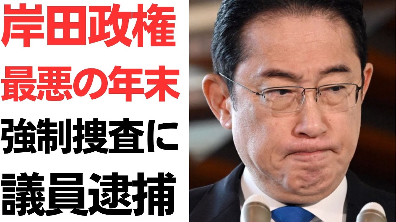 岸田政権と自民党の年末情勢を扱う動画のサムネイル