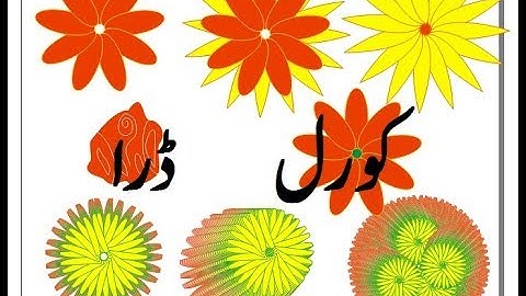 21 - CorelDraw 9 Projects - How to Draw Flowers in CorelDraw 9 - Lunar Computer College