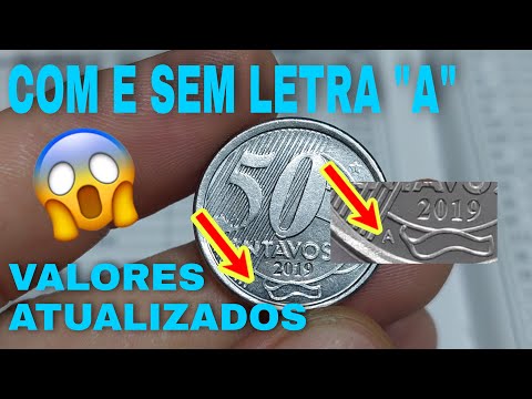 Moedas De 50 Centavos Com E Sem A Letra A Valores Atualizados