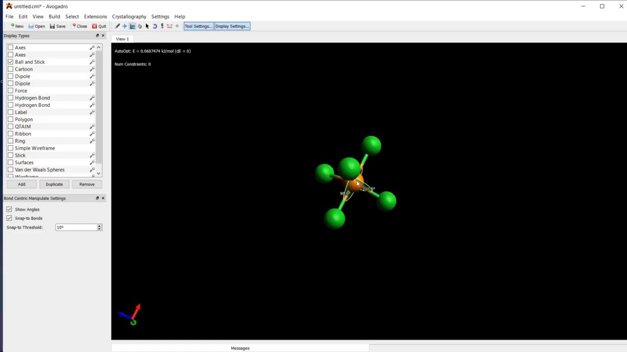 Avogadro Tutorial Youtube