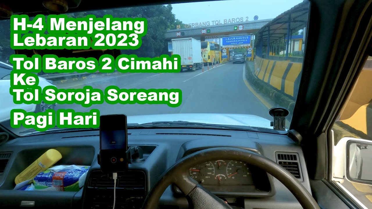 Pagi hari H-4 Menjelang lebaran 2023, Tol Baros 2 Cimahi ke Tol Soroja Soreang | POV Carvlog Escudo