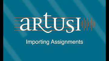 Artusi: How to Import Assignments into a Course