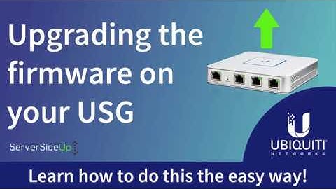 Upgrade your Ubiquiti USG firmware the easy way