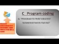 Program to find greater between two no in C programing language.