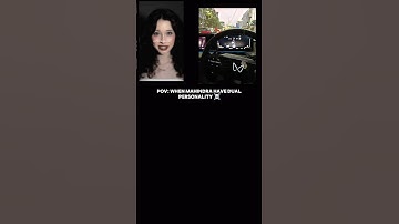 WHEN MAHINDRA HAVE DUAL PERSONALITY ☠️........#mahindra #scorpio