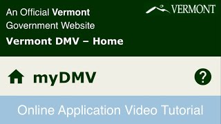 Vermont myDMV MFSAB Type II Bus License Test Online Application Video Tutorial - December 24, 2024 screenshot 5