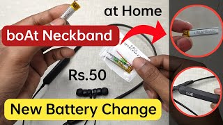 Bluetooth Neckband battery Change at home | how to Repair Neckband at home | boAt neckband repair