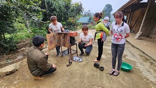 The mechanic went to another village to fix the badly damaged tractor