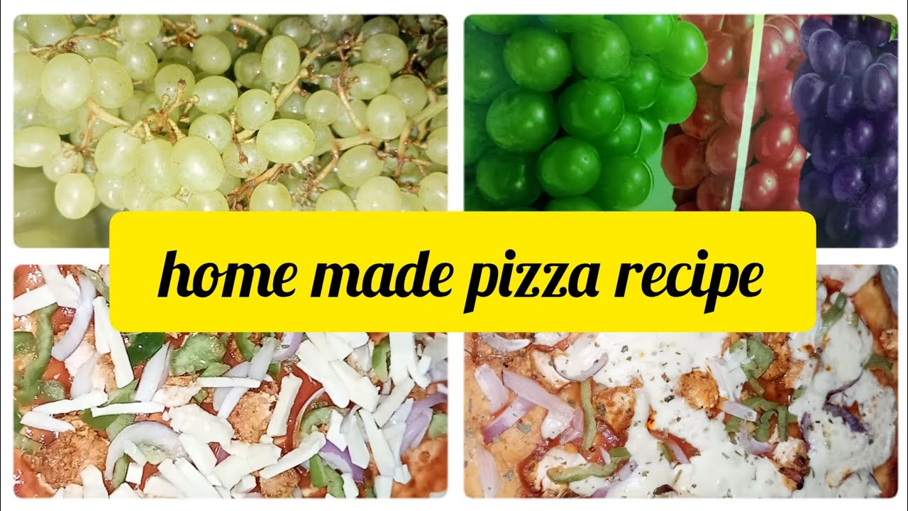 Grapes Juice 🍇 Home Made Pizza Recipe Without Oven|| inspire with tooba ...