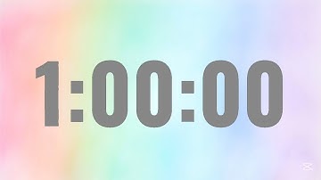 1 Hour Timer with Alarm 🌸| Silent Study Timer 1 hour countdown | 1hr Timer | 60 minute Timer Study