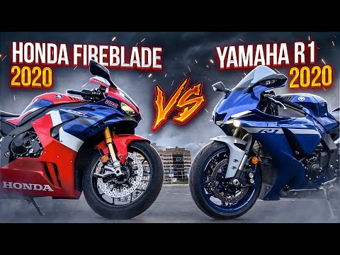 Yamaha R1 против Honda CBR1000RR-R Fireblade SP | Кто быстрее и мощнее - 1 Часть