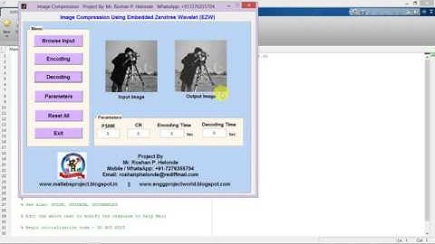 Image Compression using EZW matlab project code