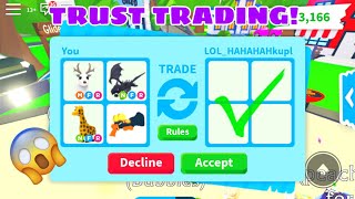 Trust trading with random people (undercover)|| roblox adopt me