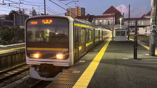 209系2000番台•2100番台マリC433編成+マリC440編成館山発車