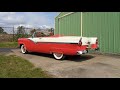 1956 Ford Fairlane Sunliner Convertible in White / Red & Ride on My Car Story with Lou Costabile