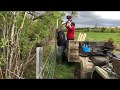 Fencing using steel posts and clip in wire