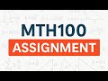 MTH100 Assignment 2025 | Complete Solution with Explanation | Virtual University*