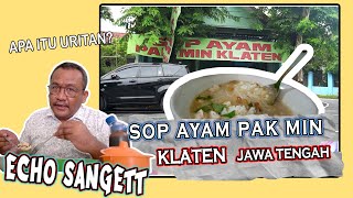Sop ayam pak min klaten. cuma kaya gini tapi enak bangett.. Kuliner Semarang #81. 