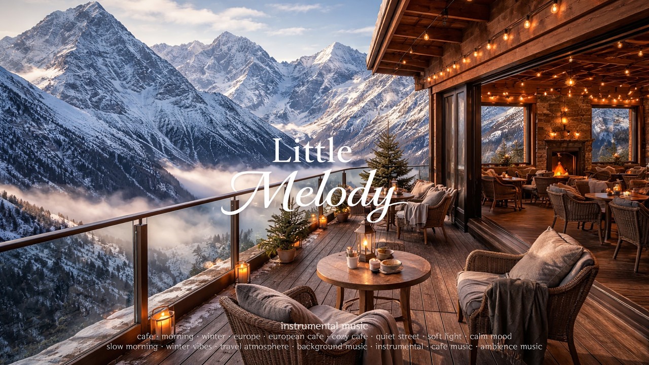 Snowy Mountain Café ☕ | European Background Music | Little Melody