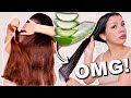 ALOE VERA FOR MASSIVE HAIR GROWTH | I LEFT ALOE VERA IN MY HAIR OVERNIGHT FOR LONG AND THICK HAIR