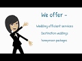 Honeymoon  destination wedding planner animated explainer