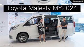 พาชม Toyota Majesty MY2024 ปรับเบาะ เครื่องเสียงใหม่ และเครื่องยนต์ EURO5