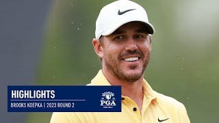 Brooks Koepka Shoots 4-Under Par 66 | Round 2 | 2023 PGA Championship