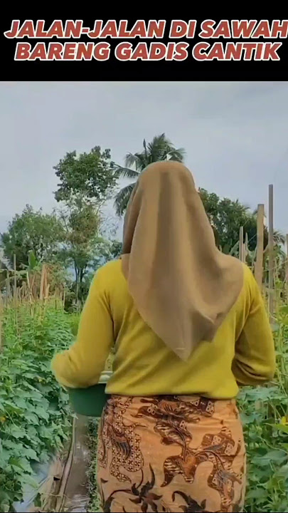 walking with beautiful women in the rice fields #escetv #shorts #villagegirl