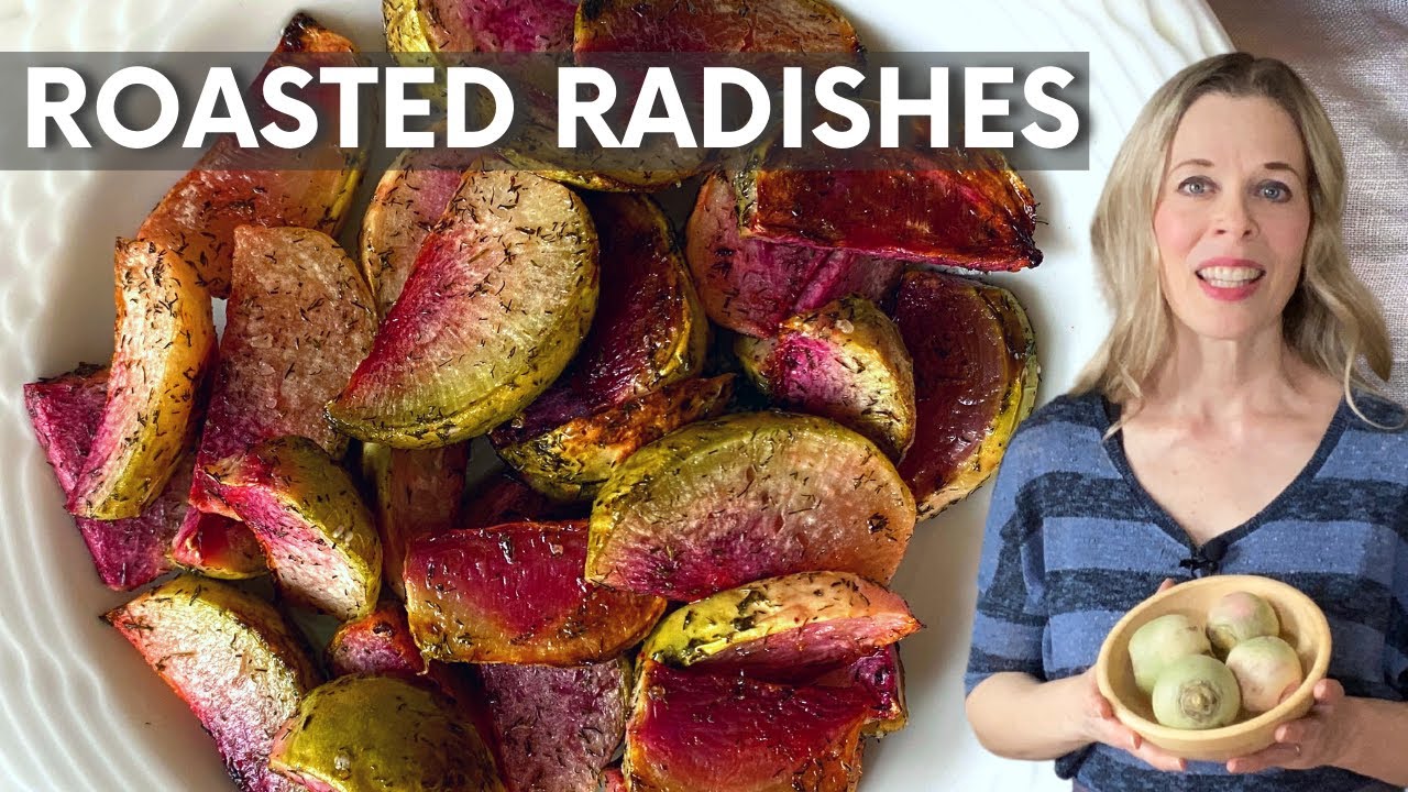 Garlic Roasted Radishes - The Real Food Dietitians